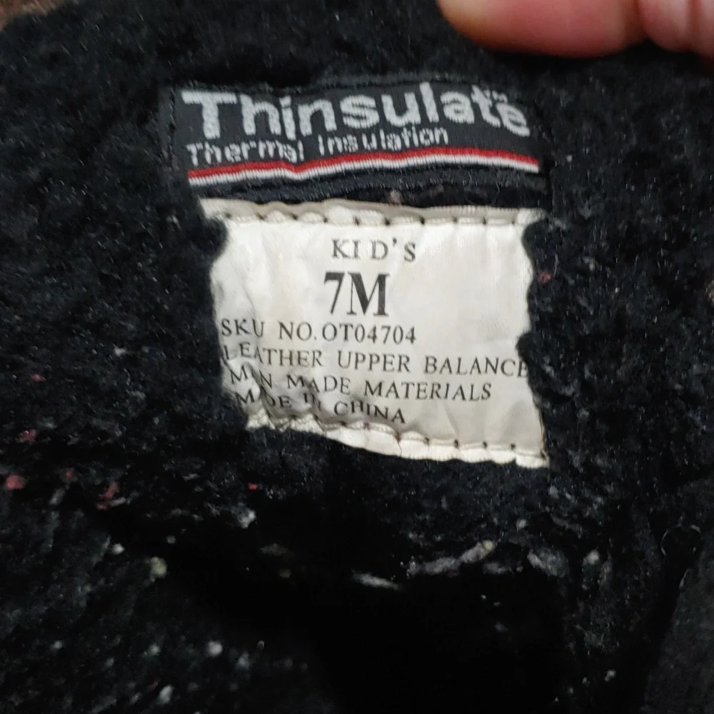VTG L.L. Bean Kids Hiking Boots Thinsulate Insulation Size 7